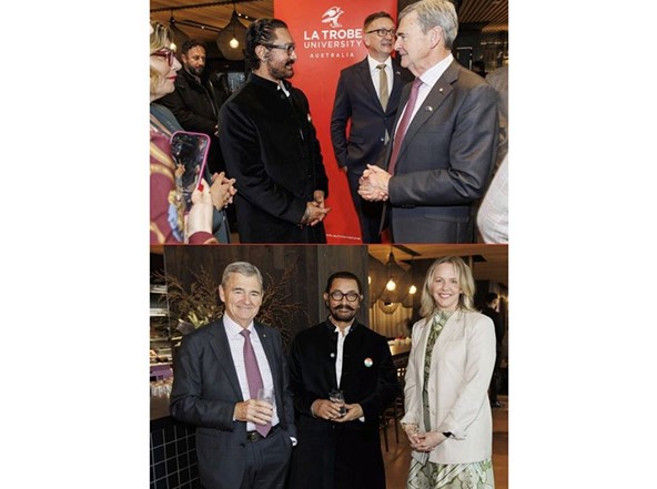 La Trobe University and IFFM honour India’s Independence Day with Aamir Khan, celebrating cultural and research partnerships