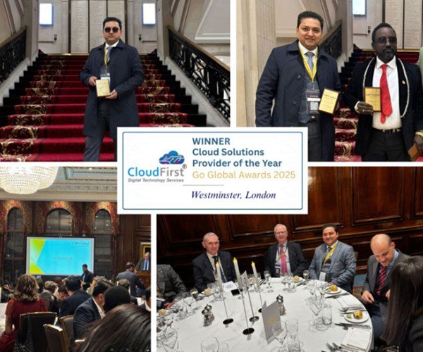 CloudFirst Technology Wins ‘Cloud Solutions Provider of the Year’ at Go Global Awards 2025